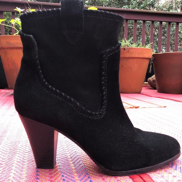 Karl Lagerfeld Suede Booties Size 7.5 - Picture 1 of 16